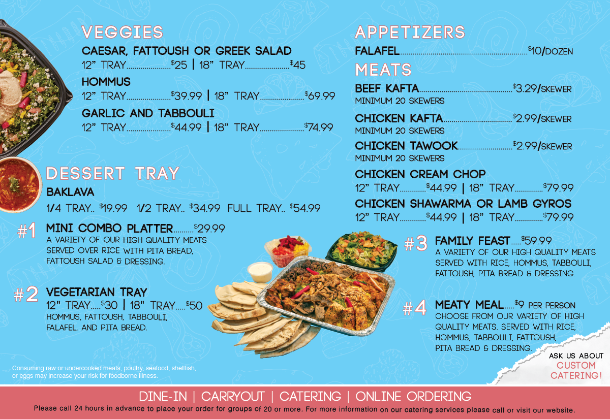 Catering with Pitaway - Healthy and Fresh Mediterranean Food Near Me